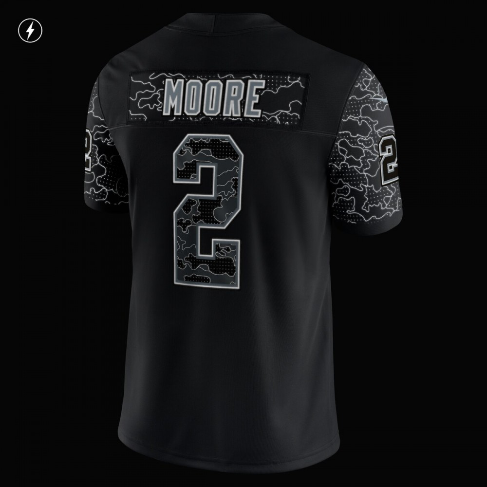 D.J. Moore Carolina Panthers Nike RFLCTV Limited Jersey - Black-Profan Arena
